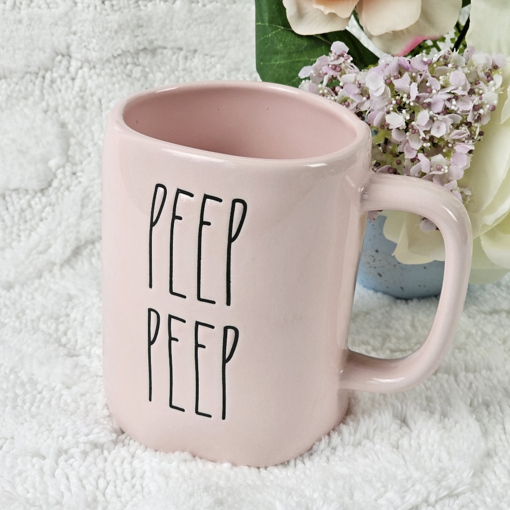 NWOT Rae Dunn Peep Peep Pink Mug - Picture 1 of 7